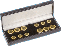 Presentation box of buttons
