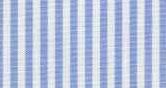 100% Cotton, Light Blue & White Stripe
