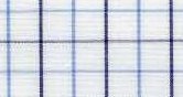 100% Cotton, Very Dark Blue & Light Blue Check