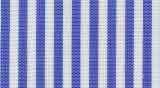 100% Cotton: White and blue stripe