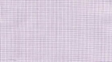100% cotton: Tiny white and lavender check