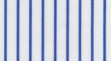 E4323 - 100% cotton, medium weight, White with Blue stripe