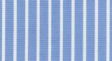 E4324 - 100% cotton, medium weight, Light  Blue with White stripe