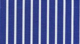 E4325 - 100% cotton, medium weight, Oxford Blue with White stripe