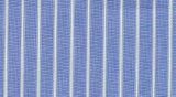 E4333 - 100% cotton, medium weight, Blue with a White and Grey stripe