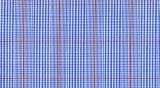 E4345 - 100% cotton, fine medium weight, Blue with White check and Red overcheck