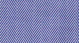 Cotton: Medium Blue Herringbone