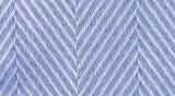 100% Cotton: Light blue herringbone
